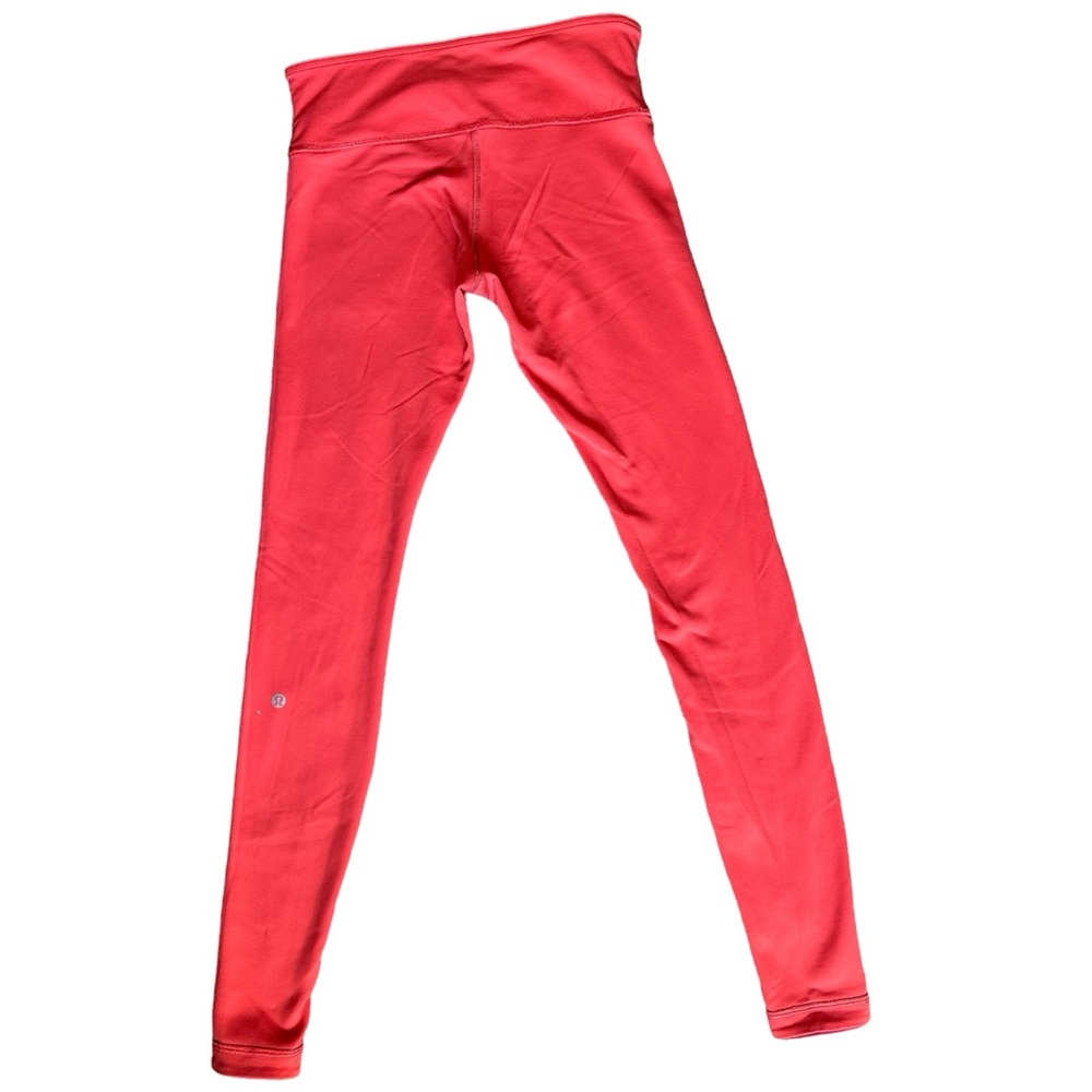 Reversible Orange/Red full length Lululemon Tights